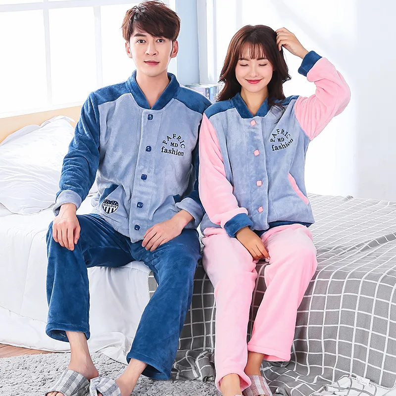 

Tracksuit Pajamas Thick Coral Velvet Couples Men And Women-Set Flannel Autumn And Winter Japanese Korean Hoodie 500