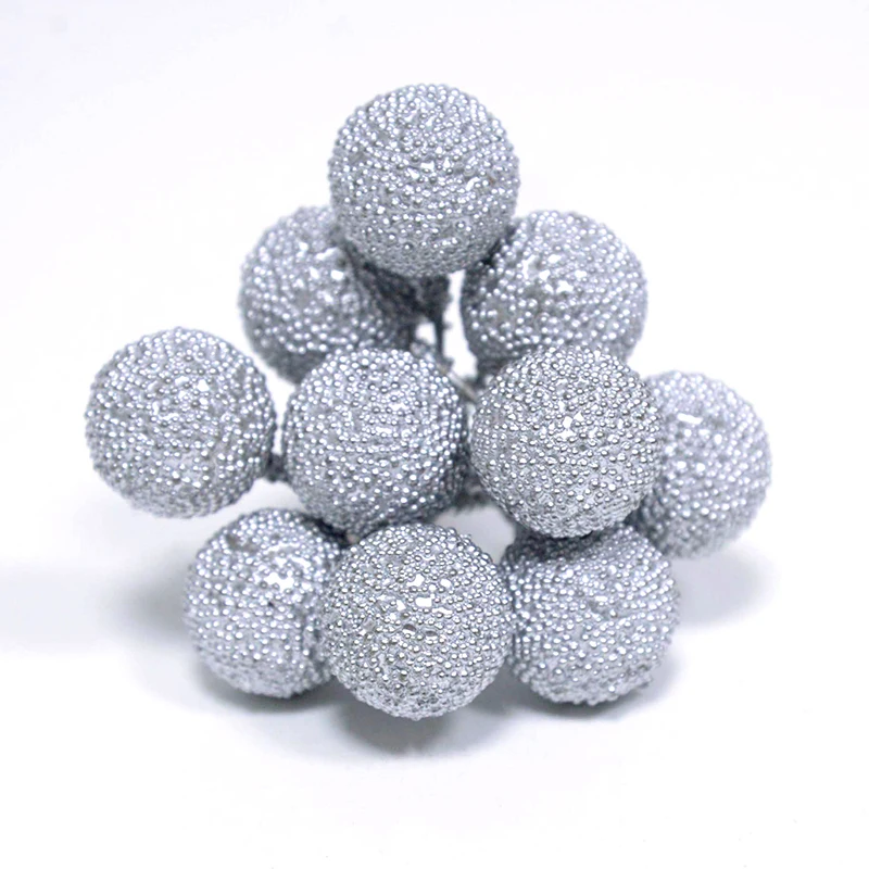 20pcs Mini Fake Fruit Artificial Glass Berries Gold/sliver/red Cherry Christmas Pearl Berries For Wedding Christmas DIY Decor 20pcs Mini Fake Fruit Artificial Glass Berries Gold/sliver/red Cherry Christmas Pearl Berries For Wedding Christmas DIY Decor