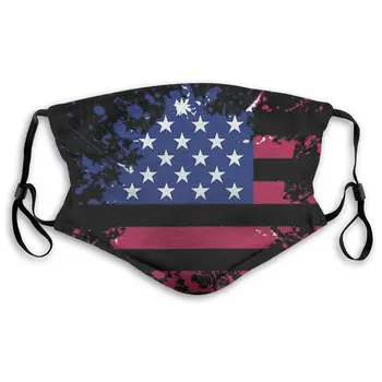 

American Flag Masks With filter Washable & Reusable Anti Dust Breathable Mask With Adjustable Ear Loops
