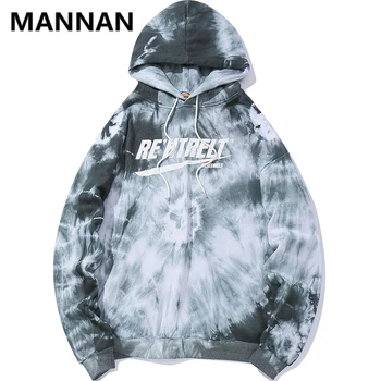 

MANNAN Hoodies Men Funny Colorful Mens Pullover High Street Sweatshirt Drawstring Hooded Casual Advanced Couple Streetwear