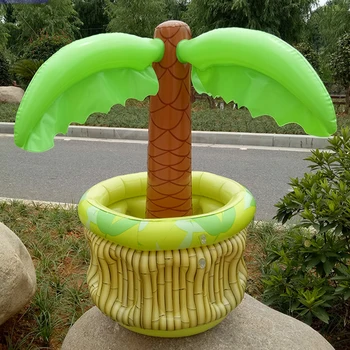 

1pc Garden PVC Yard Party Bar Whiskey Beer Inflatable Ice Bucket Coconut Tree Cactus Buffet Drinks Container Sand Beach Home