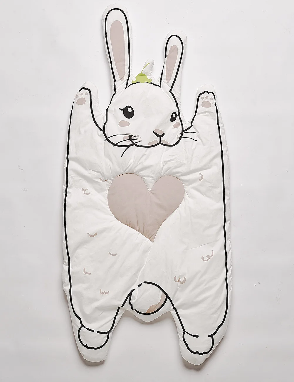 Rabbit Кролик яйцо форма игровой коврик для девочек и мальчиков Толстая ватная Одежда для маленьких игр и Ползания игровые коврики Детская гостиная - Color: Rabbit