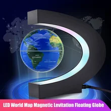 

LED World Map Magnetic Levitation Floating Globe Night Light Office Home Electronic Anti Gravity Ball Lamp Novelty Decor Light