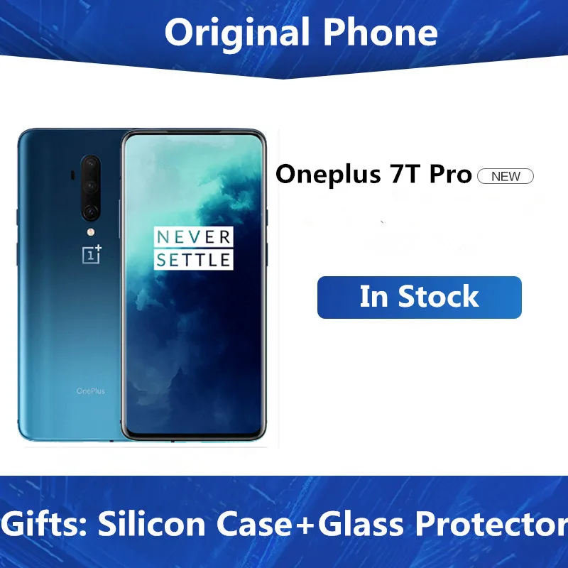 Оригинальный телефон Oneplus 7T Pro мобильный Snapdragon 855 Plus Android 10 0 6 67 дюйма 3120x1440 90 Гц 8 ГБ