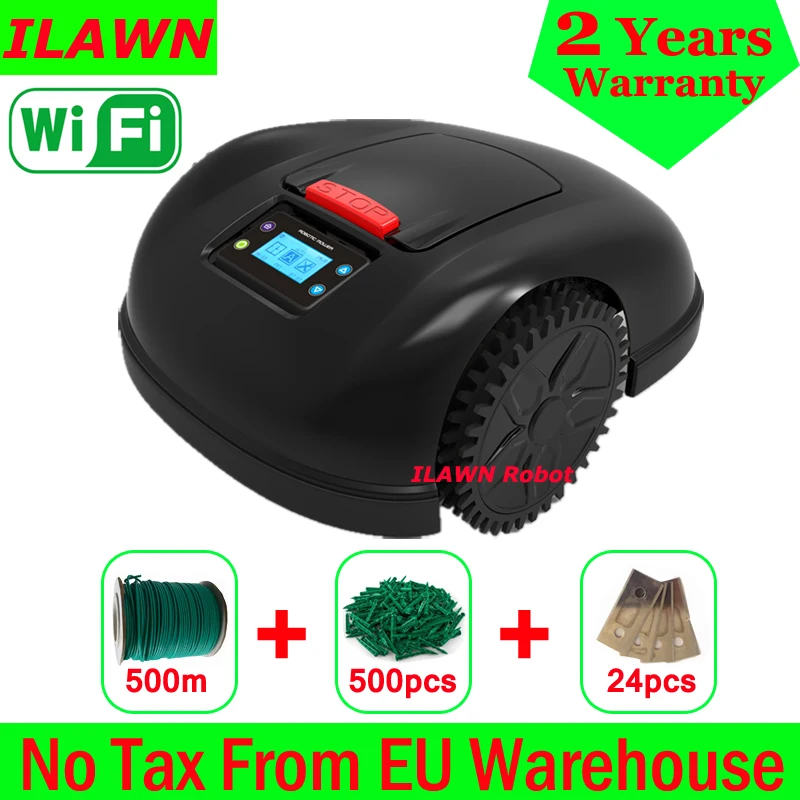 Wi-Fi приложение Управления Робот газонокосилка трактор E1600T с 500 м провода + 500 шт колышки + 24 шт лезвия