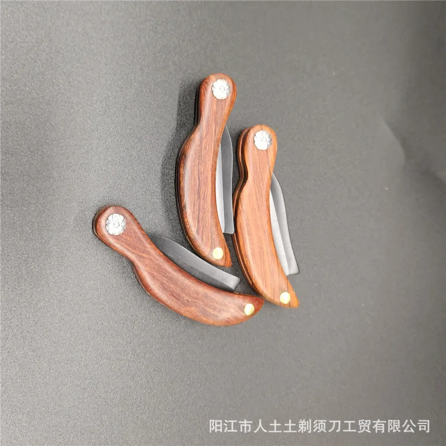 Vintage Small Razor Personality Razor Big Eye Knife Keychain Knife Hair Razor Blades Holder G1106 5