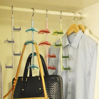 

Rotatable Four-layer Space-saving Bag Hanger Wardrobe Bag Tie Belt Storage Hook Home Living Room Coat And Hat Storage Rack