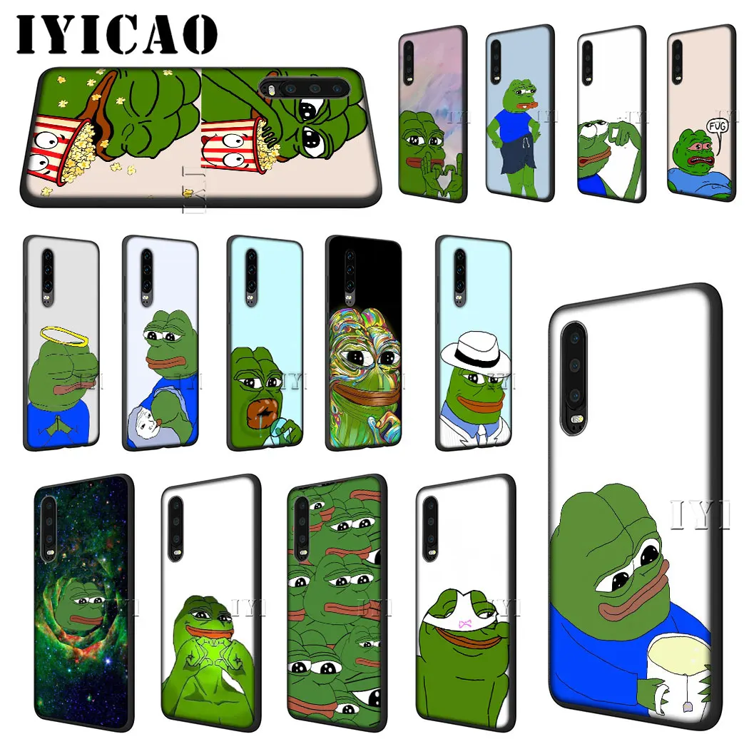 IYICAO в мем-лягушка pepe мягкий чехол для телефона huawei P30 P20 P10 P9 P8 Lite Pro P Smart Z плюс 2019 |
