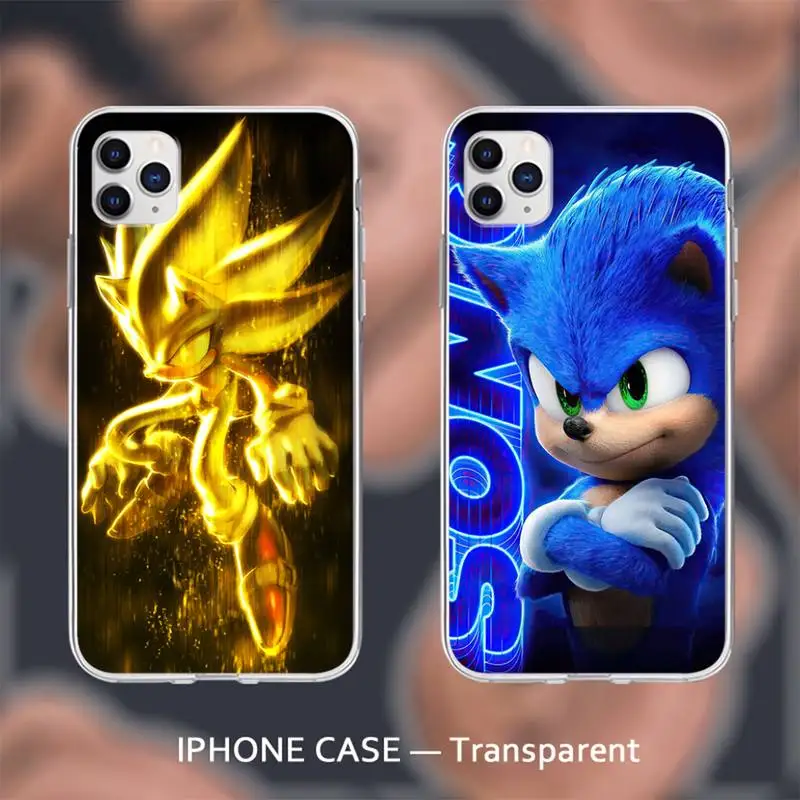 

Sonic the Hedgehog Series Transparent soft case cover for iphone se 2020 6 6s 7 8 plus x xs max xr 11 12 pro max coque