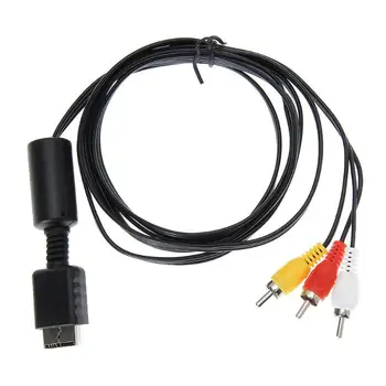 

1.8M Audio Video AV Cable RCA Cord Gamepad Cable Game Console Line Game Handle Wire For SONY PS2 PS3 PlayStation Console SYSTEM