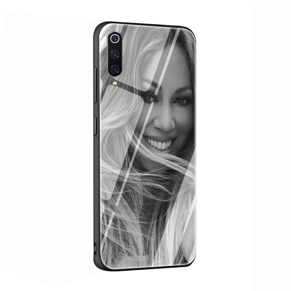 EWAU Mariah Carey Glass Phone Case for Xiaomi 4X 6A Note5 6 7 pro Mi 5X 6X 8 9 A1 A2