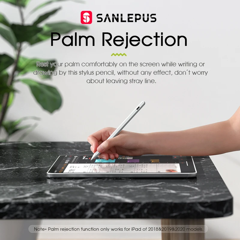 SANLEPUS Stylus Pen For Apple Drawing Touch Pencil 2 iPad Pro 11 12.9 2021 2018 2019 6th 7th mini 5 Air 3 With Palm Rejection