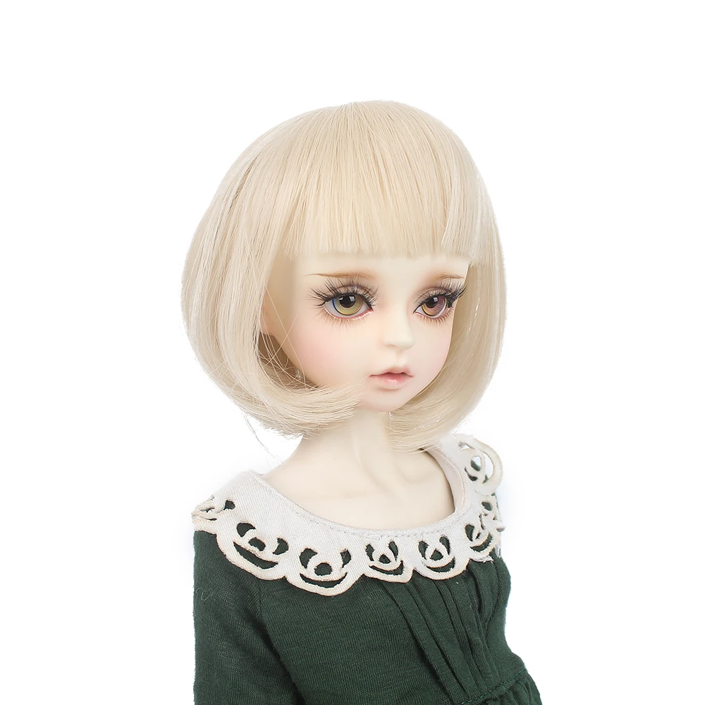 Высокая температура BJD SD парик 1/3 волосы кукла парик высокая температура волокна DIY парик 3 цвета конский хвост галстук цветок