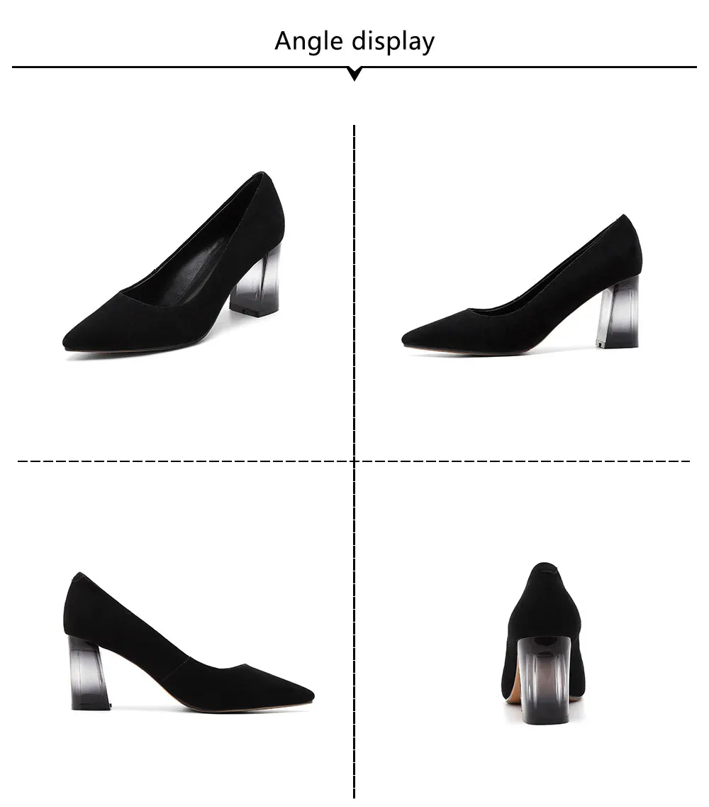 ROBESPIERE Для женщин вечерние офисные туфли-лодочки; элегантные туфли-лодочки острый носок женские туфли на низком каблуке 7,5 см странный стиль каблука, без шнуровки, туфли-лодочки на шпильке, A56