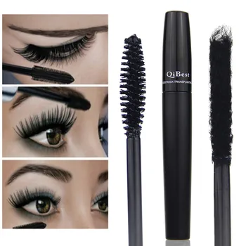 

2pcs/set Silk Fiber Cosmetics 3D Mascara Black Eyelashes Lengthening Full Professional Makeup Eyelash False Eyelashes Extension