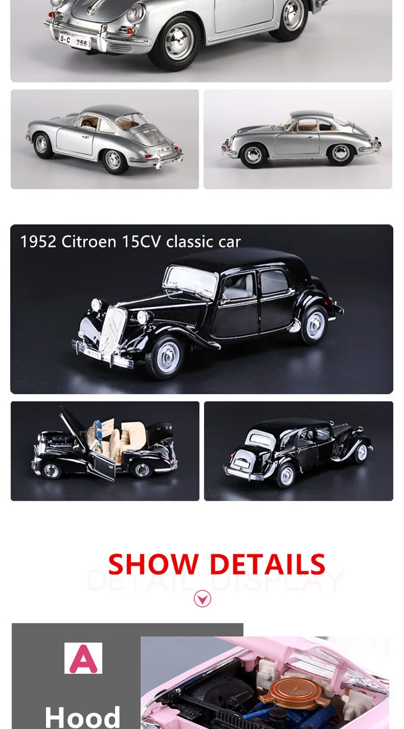 Maisto 1:18 1959 Cadillac классический автомобиль сплав модель автомобиля Моделирование Украшение автомобиля коллекция Подарочная игрушка Литье под давлением модель игрушка для мальчиков