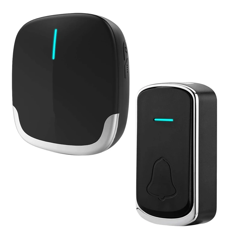 Smart Wireless Doorbell Waterproof Remote Wireless Doorbell Electronic Remote Control Doorbell Machine(EU PLUG