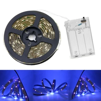

UV LED Strip USB Battery Powered 395-405nm Ultraviolet Ray Flexible Tape Ribbon Lamp 5V 5050 SMD LED Strip Light 30leds/m