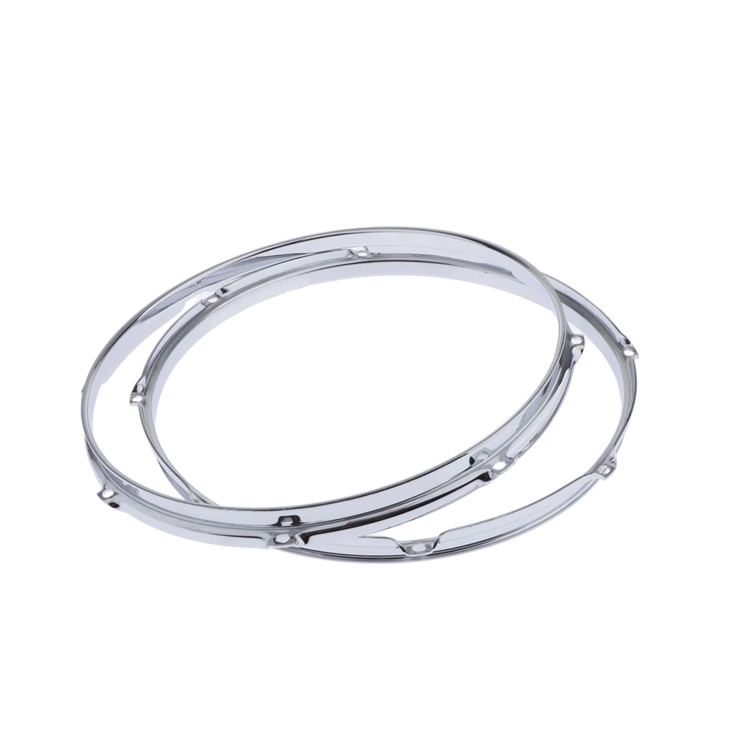14in 8 Hole Tom Drum Die Cast Hoop Set for Drum Build or Restoration 2.5mm