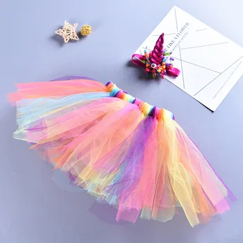 

Princess Unicorn Dress for Girls 1-8 Year Baby Girl Birthday Skirt Cake Smash Outfit Infant Skirt Unicorn Vestidos Infantil