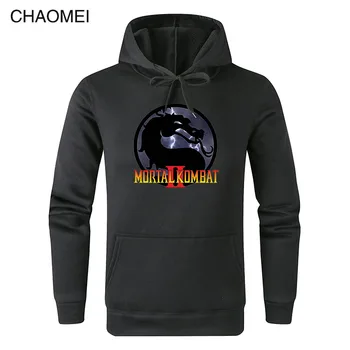 

Autumn Winter Casual Mortal Kombat II Hoodies Men Print Popular fighting Game Mortal Kombat Sweatshirt Funny Cool Hoodie C140