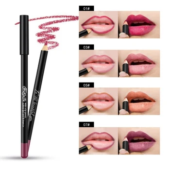 

12 Colors Optional Matte Lip Liner Pencil Smooth Nude Color Waterproof Lip Pencils Lots Makeup Lips Liner Pen lip liner d1