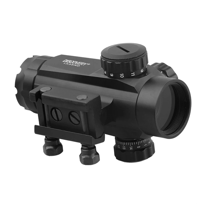 Обнаружение 1X35 red dot Тактический оптический прицел Охотничья винтовка 11 уровень яркость контроль Пикатинни 20 мм рельс подходит для страйкбола