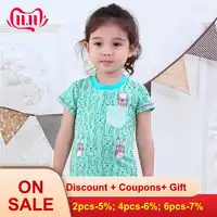 Jumpingbaby 2019 футболка для девочек детская одежда летние топы Koszulka майка с котенком vetement fille Roupa Menina футболка s Детский костюм