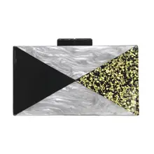 Женская Лоскутная Вечерняя сумочка, свадебные вечерние женский акриловый женский клатч, сумочка для выпускного вечера, Женская сумочка, Новинка