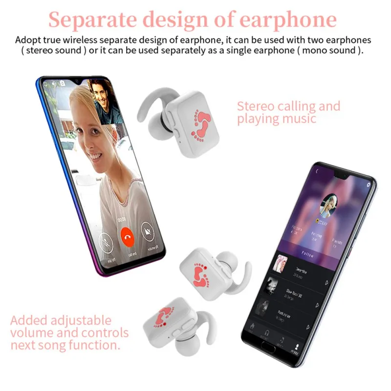 ZW-T 4 TWS Bluetooth наушники Bluetooth 5,0 новые портативные беспроводные Bluetooth гарнитуры