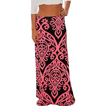 

Spring Elastic High-Waist Long Pencil Skirt For Women 2020 Printed Pencil Maxi Skirt Faldas Largas Mujer Para Fiesta