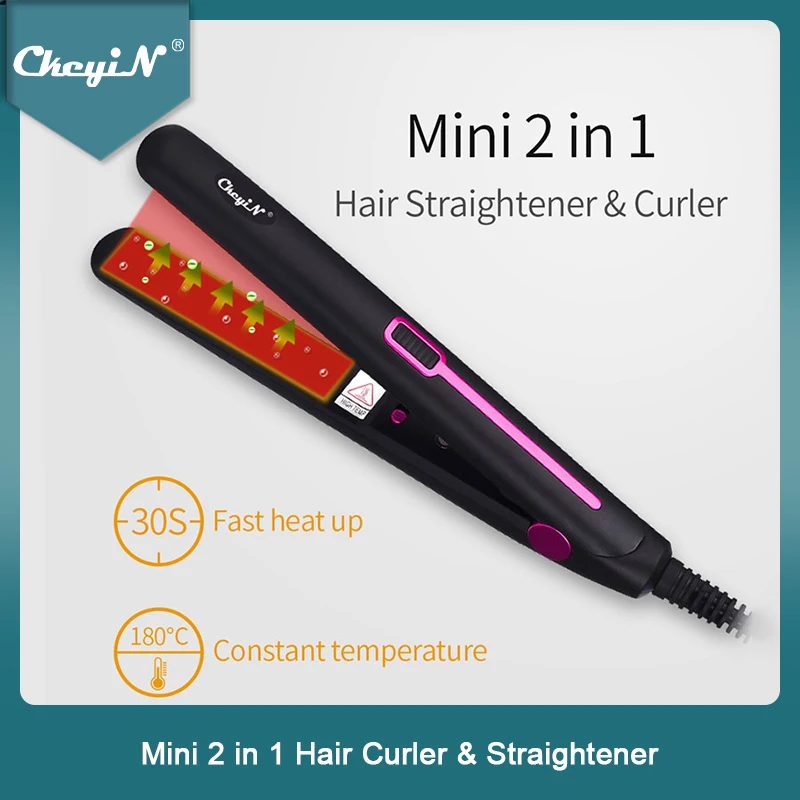 Straightening Hair-Curler Corrugated Flat-Iron-Hairs Professional Mini Portable Iron-Styling-Tools