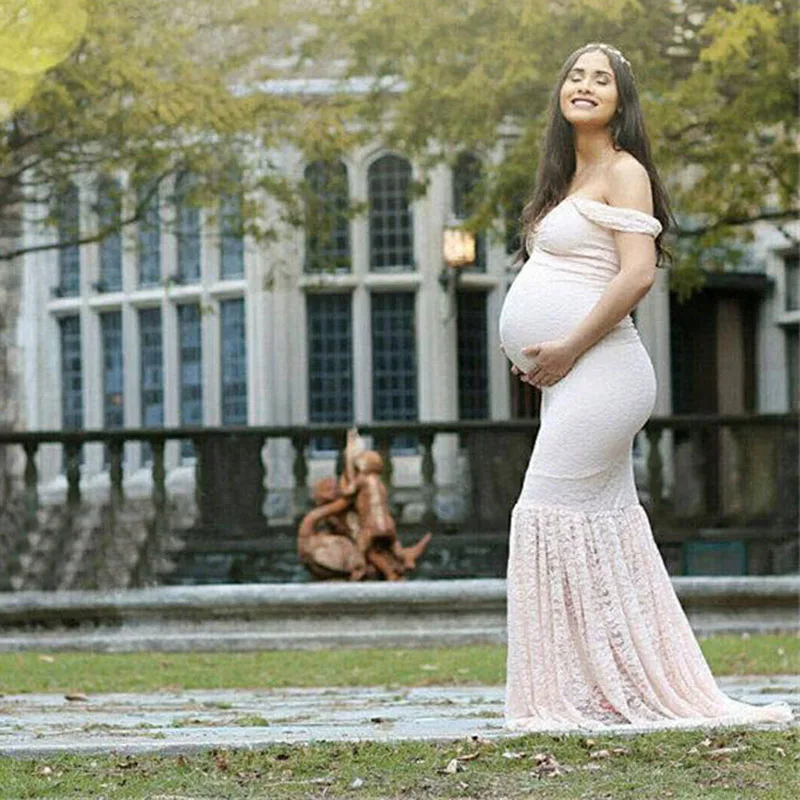 Кружевное платье для беременных детская игрушка в ванную беременных женщин Макси-платье для фотосессии Одежда для беременных большого размера одежда для фотосъемки