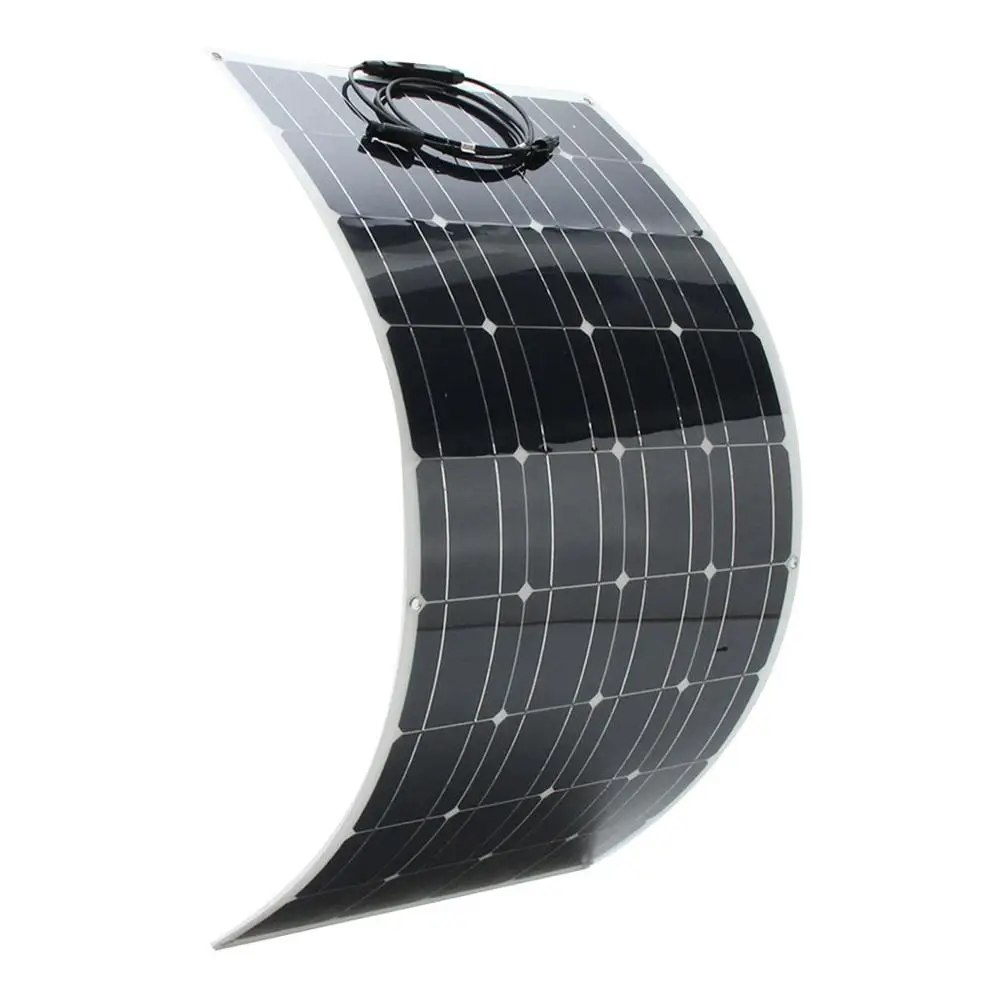 

High efficiency semi-flexible solar panel, 100w solar panel