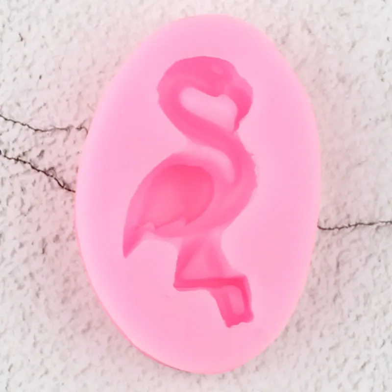 3D Flamingos Silicone Molds DIY Party Cake Decorating Tools Cupcake Topper Fondant Mould Candy Clay Chocolate Gumpaste Moulds