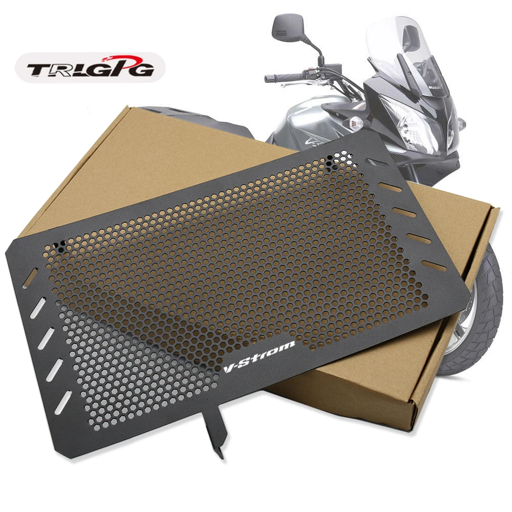 For Suzuki DL650 V-STROM 650 VSTROM DR650S 2013-2019 Radiator Grille Guard Stainless Steel Protector Cover Motor bike