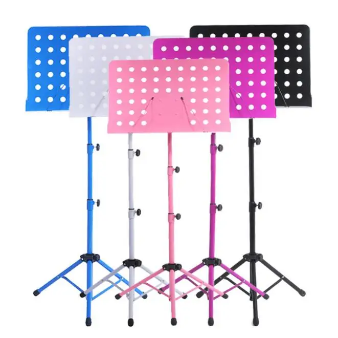 

High Quality Metal Folding Music Shelf Can Be Raised Lowered Music Stand Holder Musical Instrument Accessories Music Stand GP62