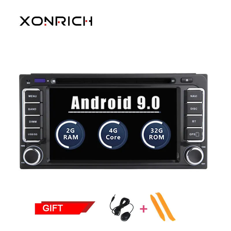 

AutoRadio 2 din Android 9.0 Car DVD Player For Toyota Land Cruiser 100 200 Corolla 150 RAV4 Hilux Prado 120 Yaris Camry 4 Runner