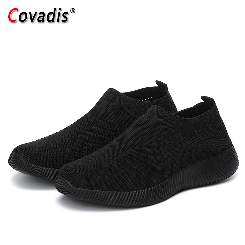 Женские летние кроссовки на плоской подошве модные носки повседневная женская