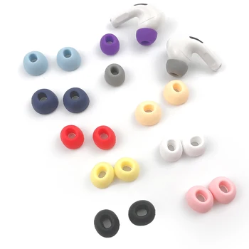

a pair For airpods pro 3 silicone cover Ear pads Earbuds Cover Silicone cap For Eartips Anti-shedding Painless Earphone Cover M