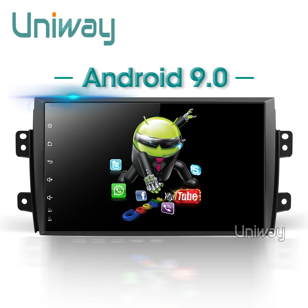 Sale uniway ATY9071 Android 9.0car dvd for Suzuki SX4 2006 2007 2008 2009 2010 2011 2012 2013 car radio gps  navigation 3