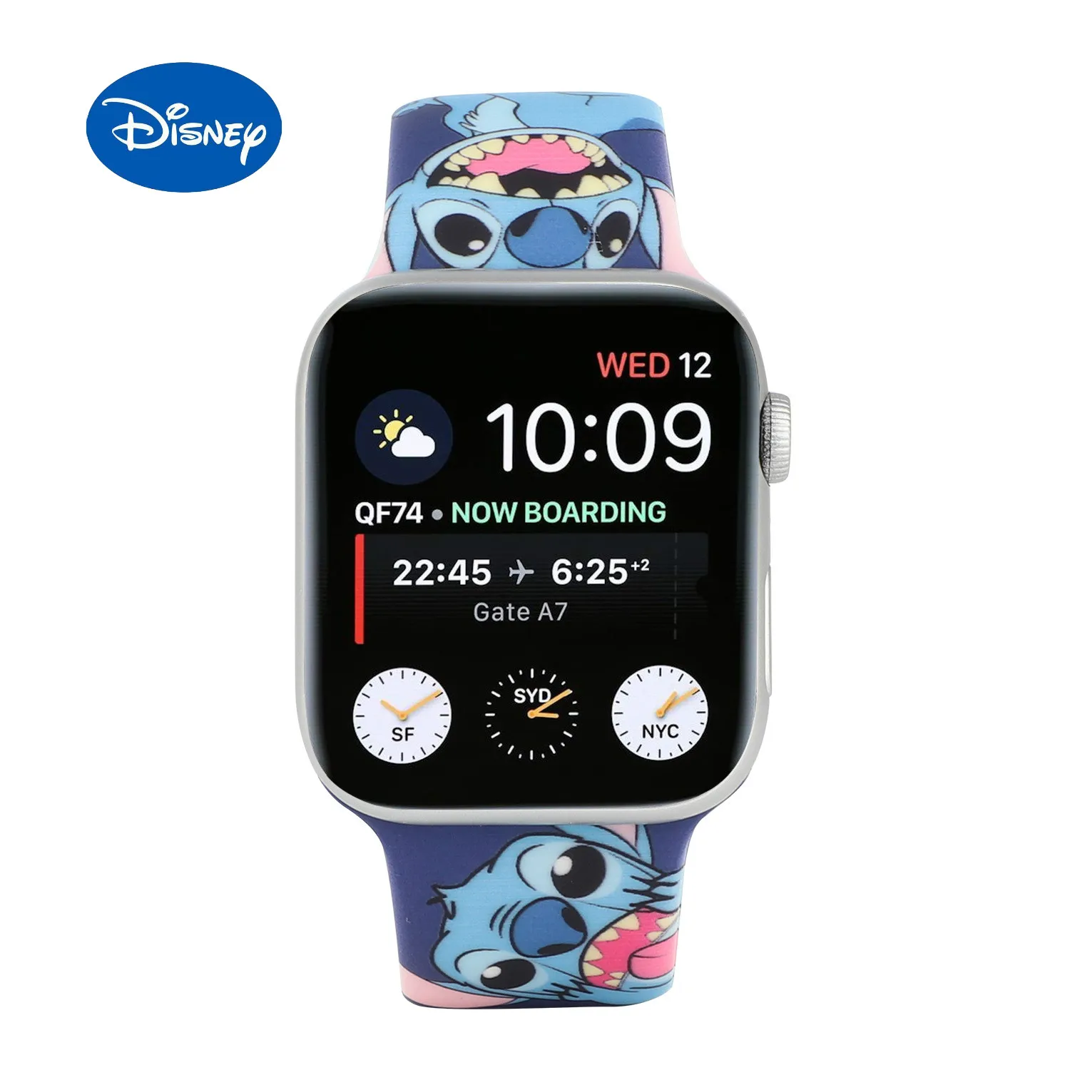 

Disney Is Suitable For Apple Iwatch 1/2/3/4/5 Generation Fashion Creative Painted Stitch Silicone Sports Strap