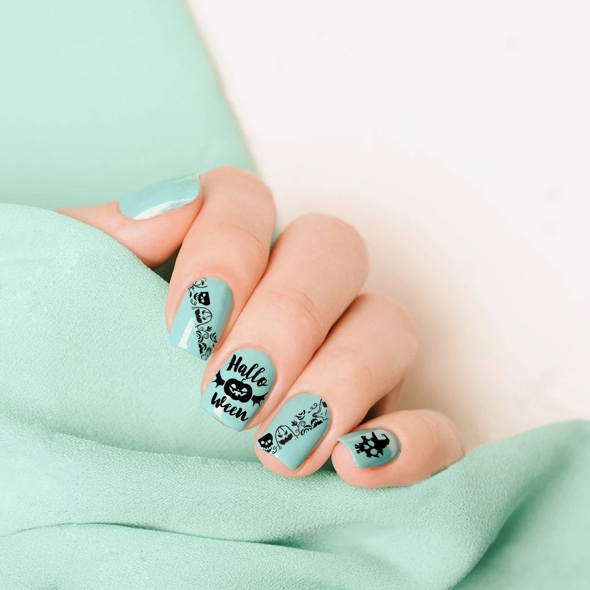 BEAUTYBIGBANG 6*12 см Хэллоуин пластина для стемпинга нейл-арта привидение паук шаблон
