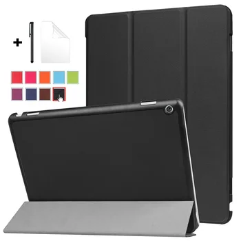 

Case for Huawei Mediapad M3 Lite 10 Ultra Thin Magnective Coque Cover for Huawei MediaPad BAH-W09 BAH-AL00 BAH-L09 with film+pen