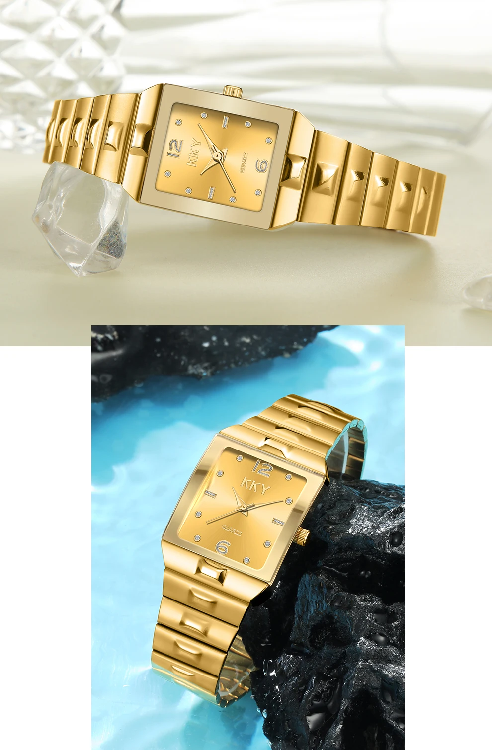 New Hotest Sale Creative Couple Watch 2022 Men's Women Watches KKY Brand Luxury Quartz Female Clock Waterproof lovers WristWatch