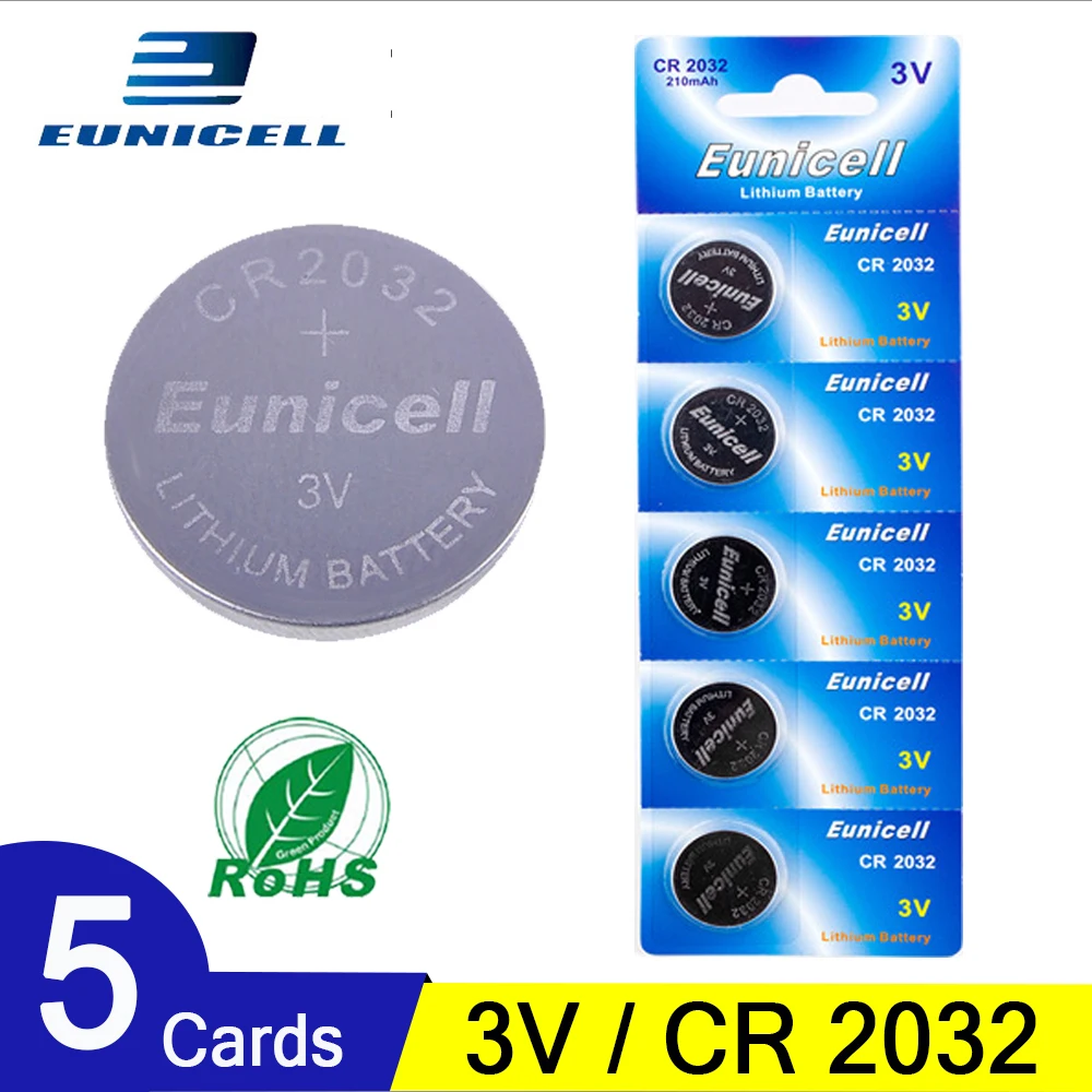 Литиевая Кнопочная батарея 3 в CR2032 BR2032 DL2032 ECR2032 CR 2032 для часов и т. Д. 5 шт. 30