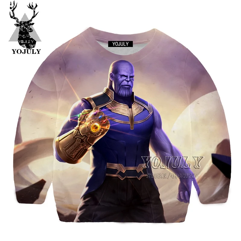 YOJULY The Avengers Harajuku 3D gedruck/Детский свитер модная детская одежда с круглым вырезом для мальчиков и девочек-подростков Kawaii SW116