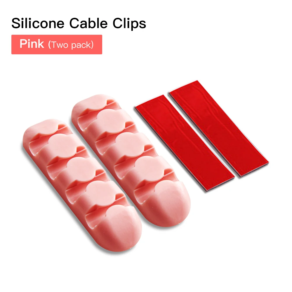 ANMONE 2 шт. кабель управление зажимы провода намотки наушников Держатель Силиконовый галстук фиксатор USB Кабельный органайзер