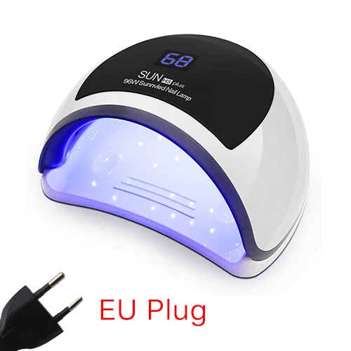 Новейший 96 Вт Сушилка для ногтей 39 светодиодный трехкратный гелевый светильник s маникюрные инструменты УФ лампа светильник для лечения всех ногтей Гель-лак - Цвет: EU plug