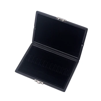 

Oboe Reed Case Storage Wooden PU Leather Cover Reed Case Holder Storage Box for 12Pcs Reeds Cover